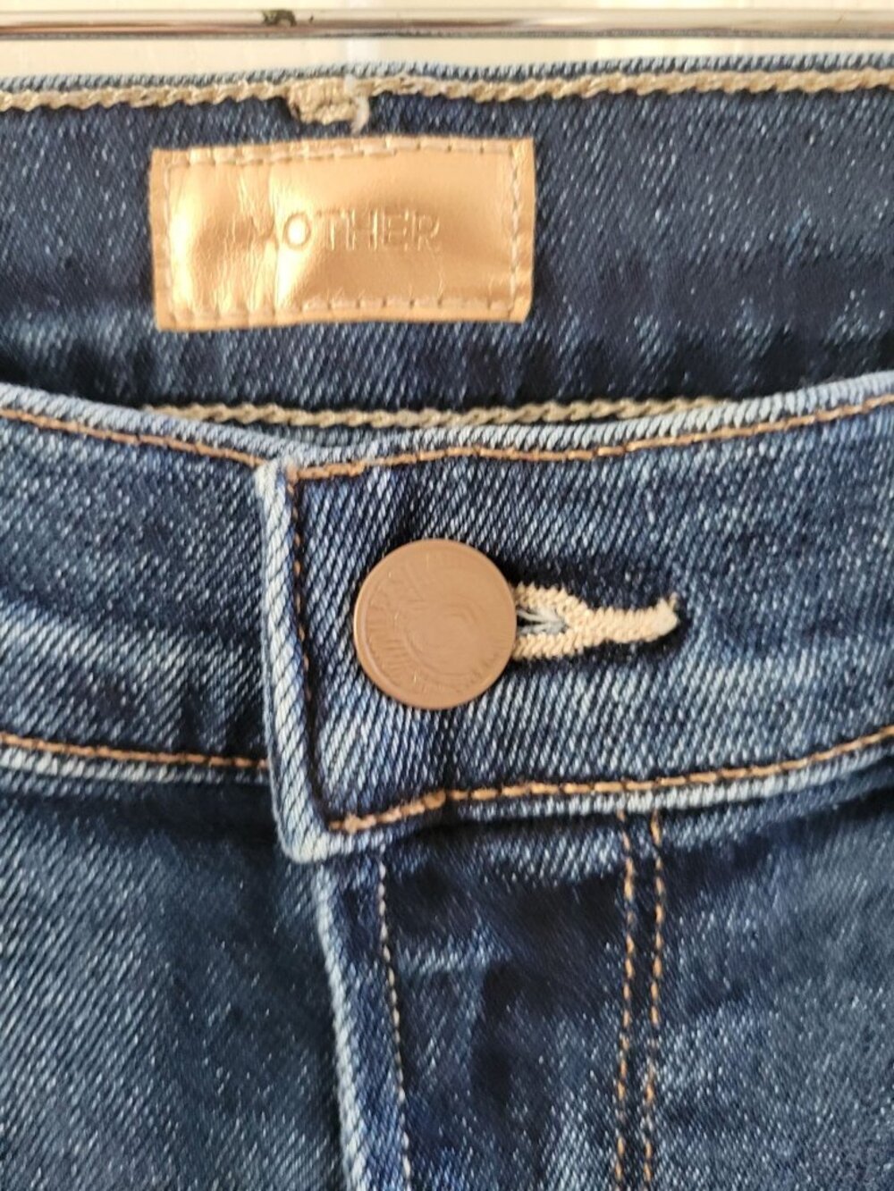 Mother The Lil Doozy Fray Jeans 30 Petite Scorchin Hot Mid Rise Flare leg denim - Picture 3 of 13